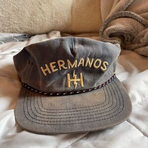 Blue Hermanos Cap with Embroidered Logo